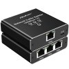 Qoltec Rozdzielacz Splitter Ethernet mini SWITCH 1x3 RJ45 | 1000Mb/s |  USB-C | Aluminium